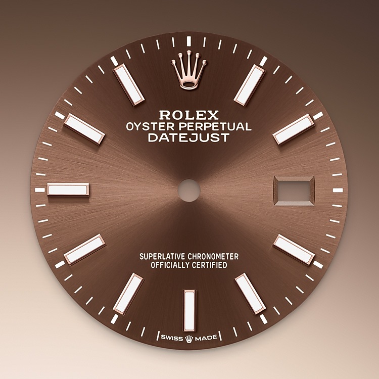 Esfera chocolate del reloj Rolex Datejust 36 M126231-0044