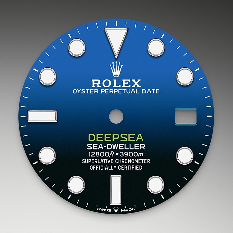 Esfera D-Blue del reloj Rolex Rolex Deepsea M136660-0003