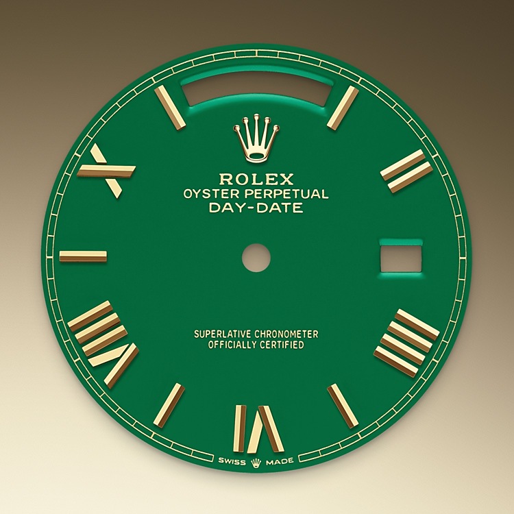 Esfera verde del reloj Rolex Day‑Date 40 M228238-0061