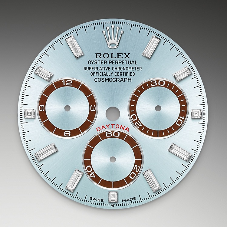 Esfera azul glaciar del reloj Rolex Cosmograph Daytona M126506-0002