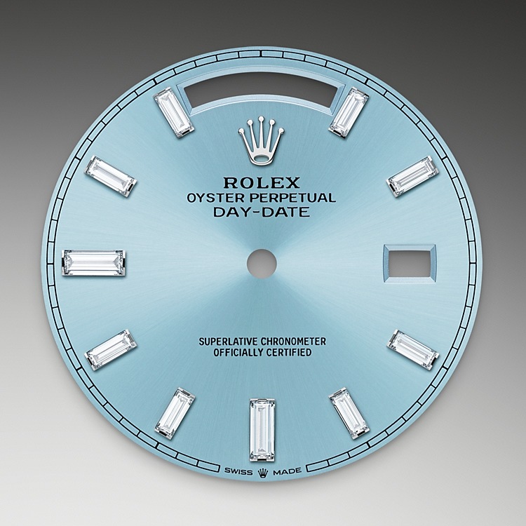 Esfera azul glaciar del reloj Rolex Day‑Date 40 M228396TBR-0002