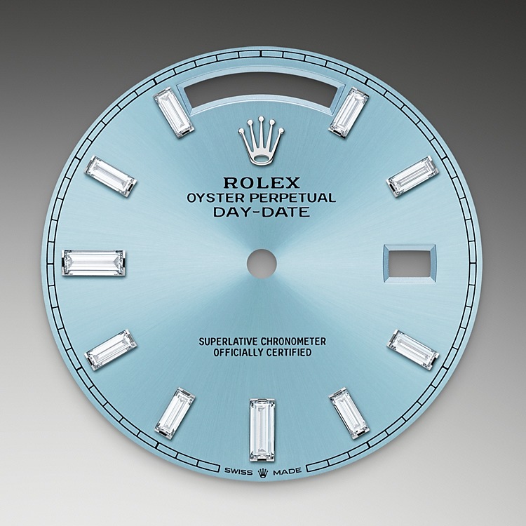 Esfera azul glaciar del reloj Rolex Day‑Date 40 M228396TBR-0002