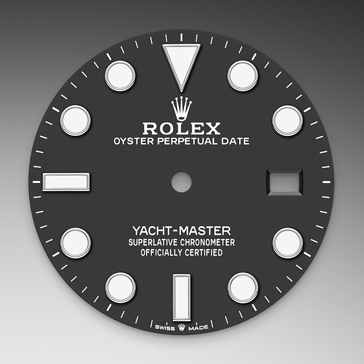 Esfera negro intenso del reloj Rolex Yacht-Master 42 M226627-0001