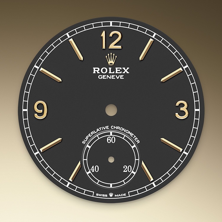 Esfera negro intenso del reloj Rolex 1908 M52508-0002