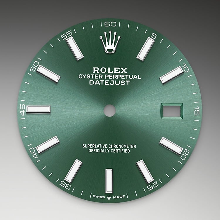Esfera verde menta del reloj Rolex Datejust 41 M126334-0027