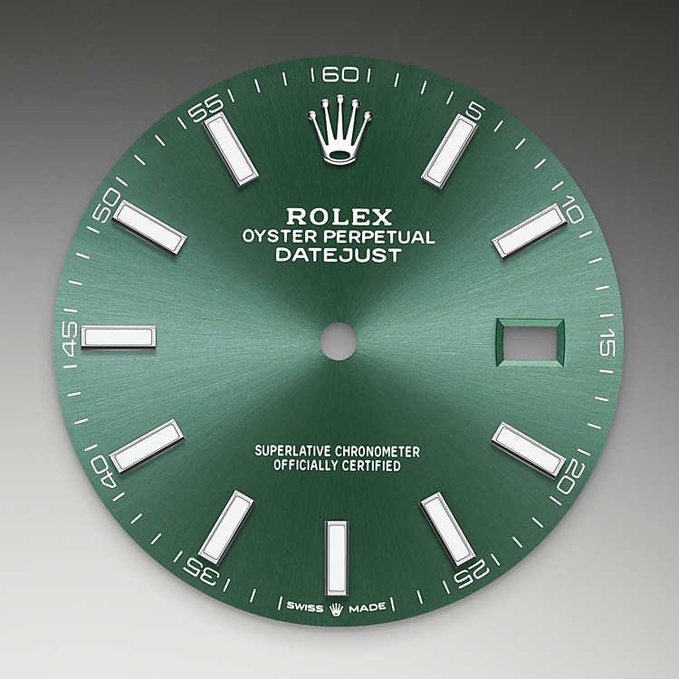 Esfera verde menta del reloj Rolex Datejust 41 M126334-0027