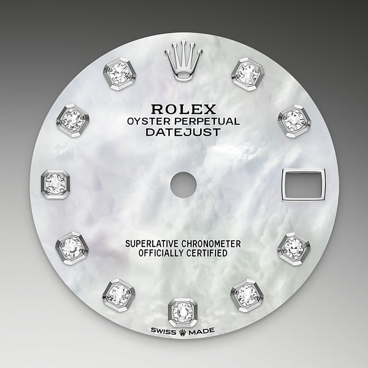 Esfera de nácar del reloj Rolex Datejust 31 M278289RBR-0005
