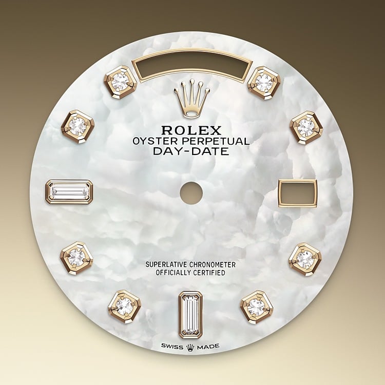 Esfera de nácar del reloj Rolex Day‑Date 36 M128348RBR-0017