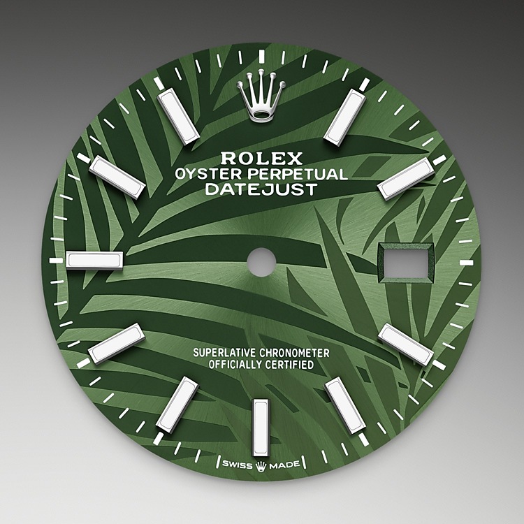 Esfera verde oliva del reloj Rolex Datejust 36 M126200-0020