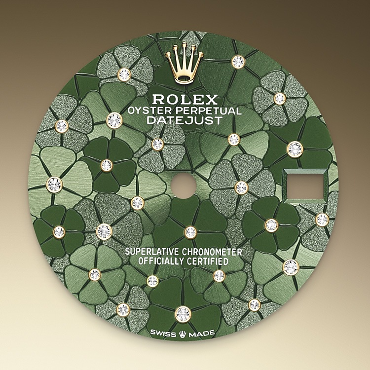 Esfera verde oliva del reloj Rolex Datejust 31 M278288RBR-0038