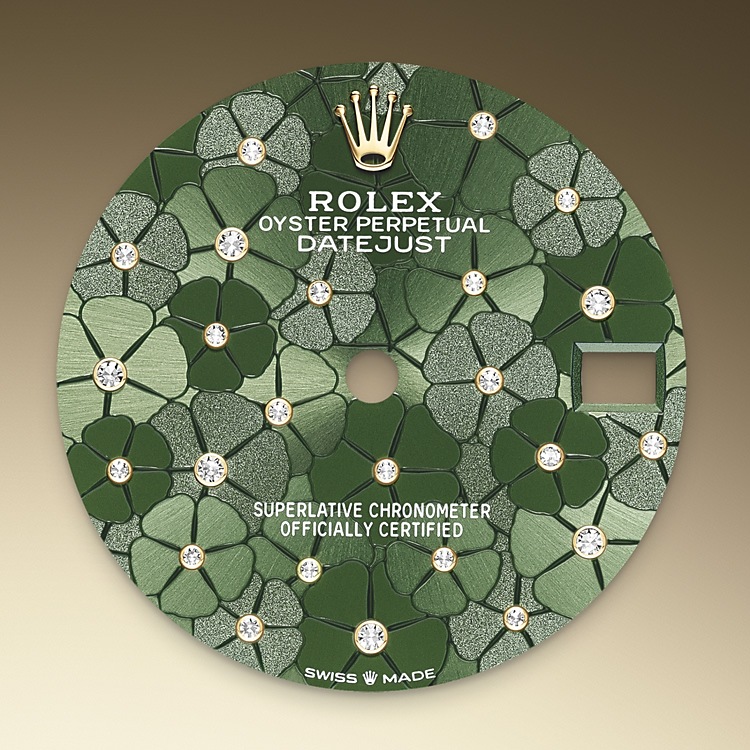 Esfera verde oliva del reloj Rolex Datejust 31 M278288RBR-0038
