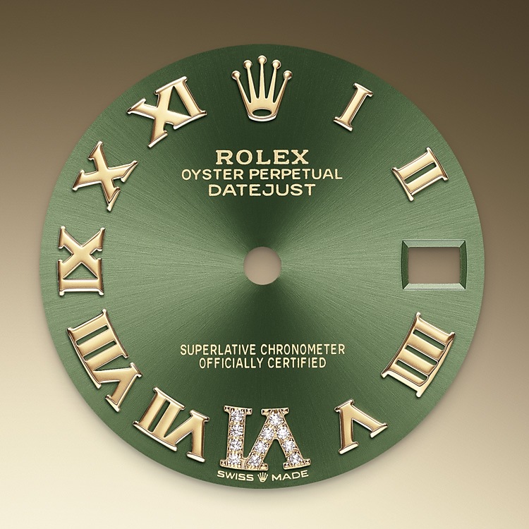 Esfera verde oliva del reloj Rolex Datejust 31 M278343RBR-0016