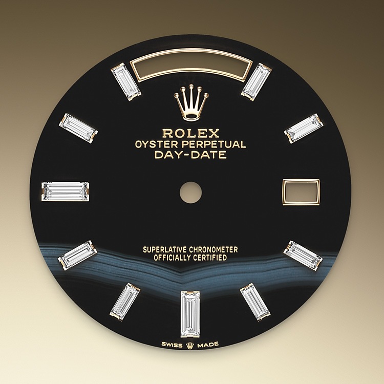 Esfera ónice del reloj Rolex Day‑Date 40 M228238-0059