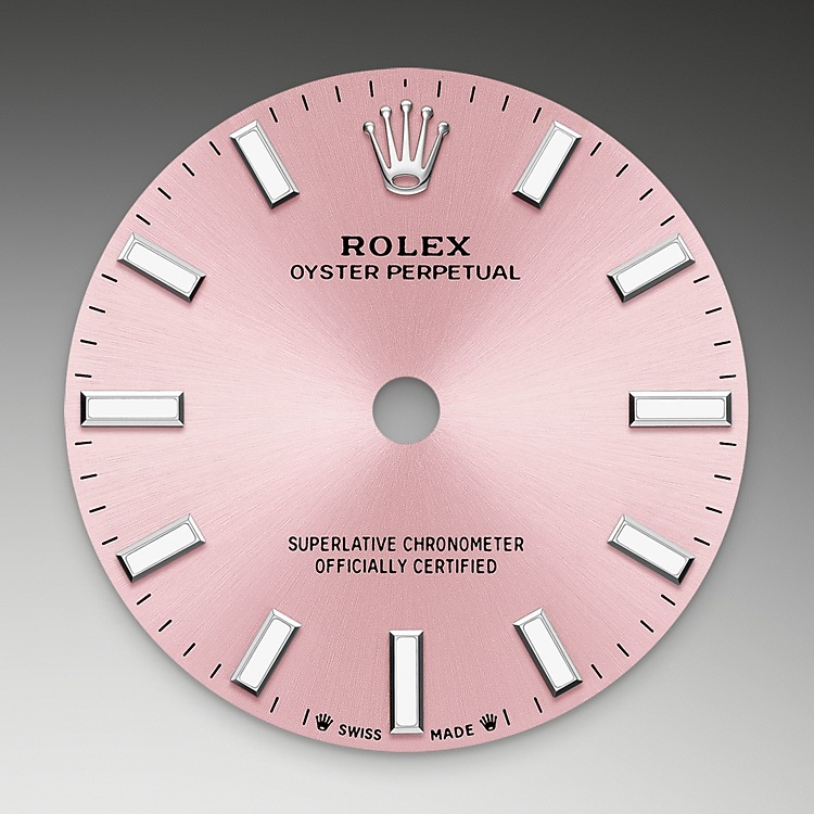 Esfera rosa del reloj Rolex Oyster Perpetual 28 M276200-0004