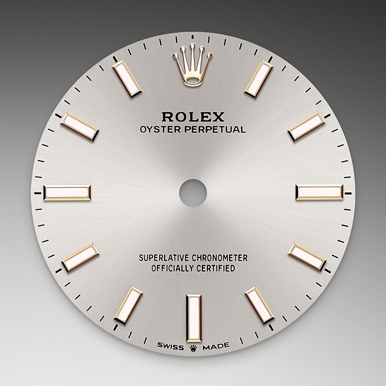 Esfera plateada del reloj Rolex Oyster Perpetual 31 M277200-0001