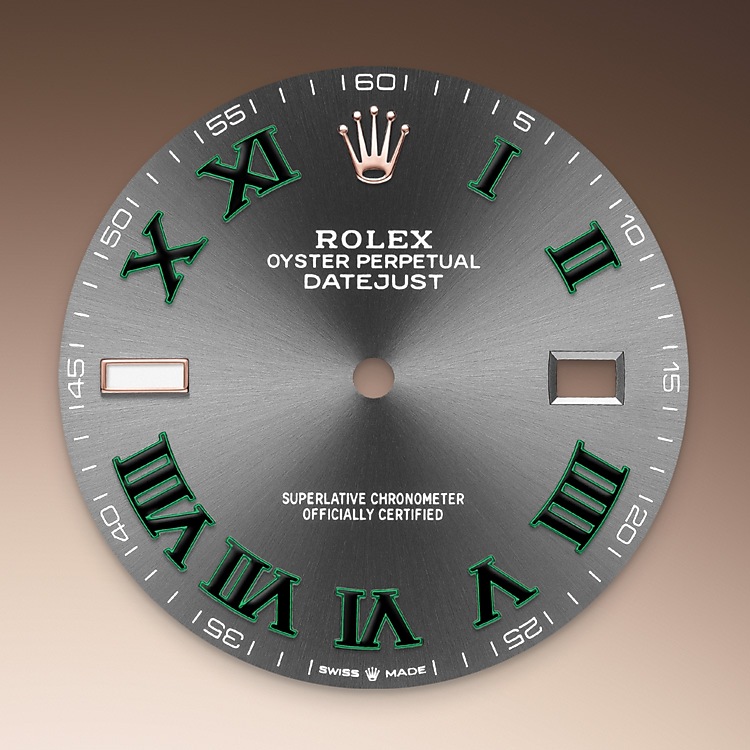 Esfera pizarra del reloj Rolex Datejust 41 M126331-0016