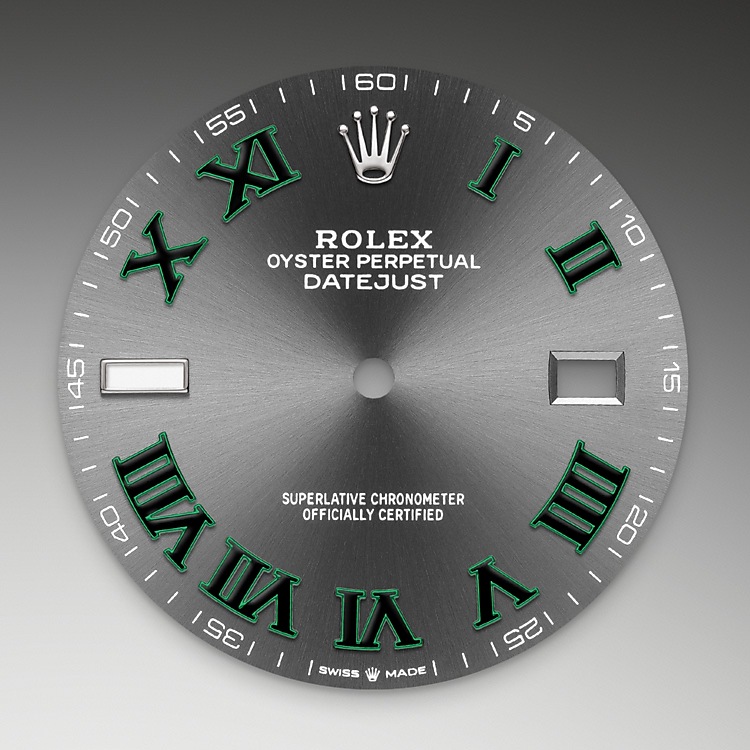 Esfera pizarra del reloj Rolex Datejust 41 M126334-0022