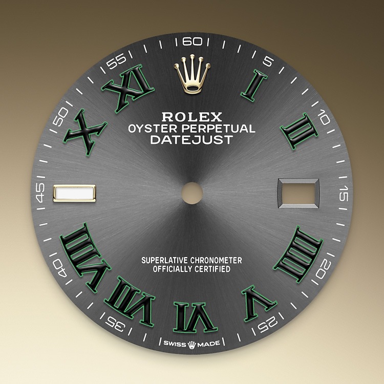 Esfera pizarra del reloj Rolex Datejust 36 M126233-0035
