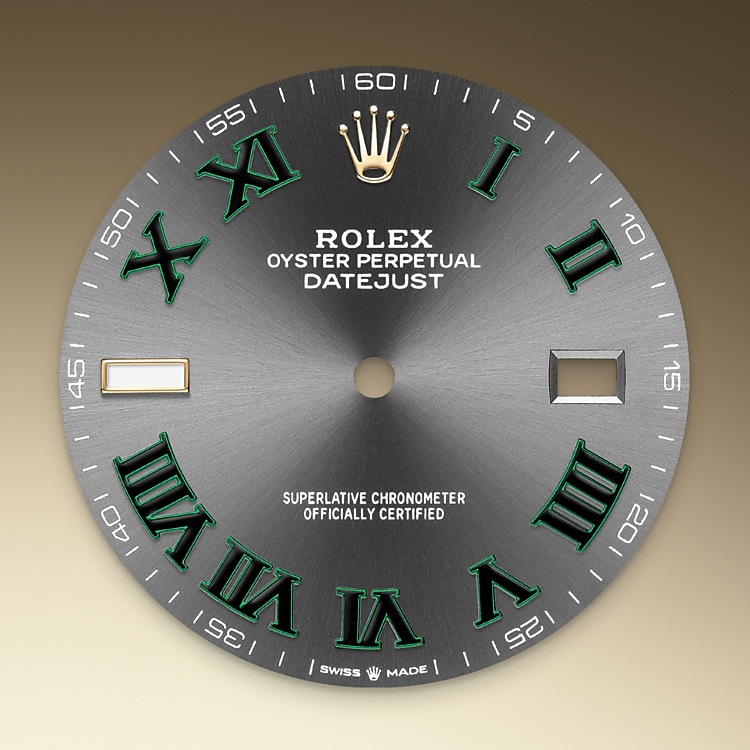 Esfera pizarra del reloj Rolex Datejust 41 M126333-0019