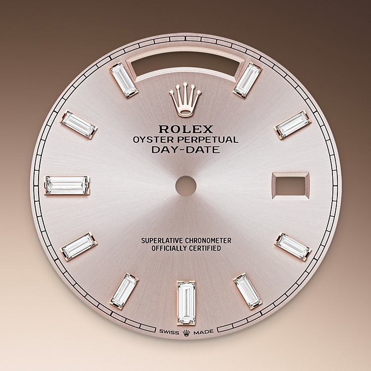 Esfera Sundust del reloj Rolex Day‑Date 40 M228345RBR-0007