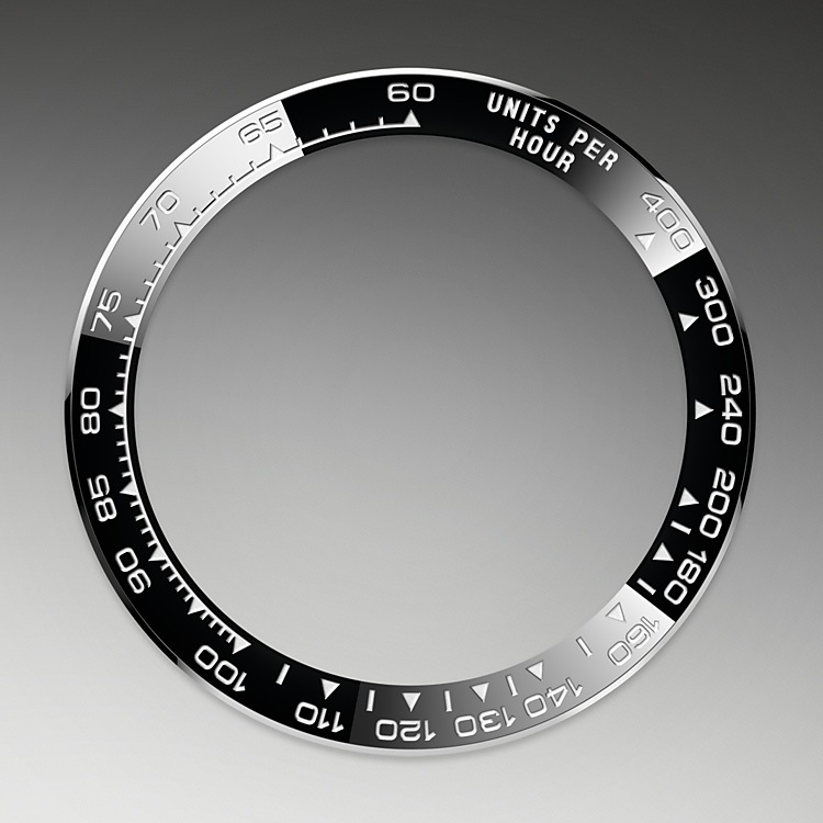 La escala taquimétrica del reloj Rolex Cosmograph Daytona M126500LN-0002