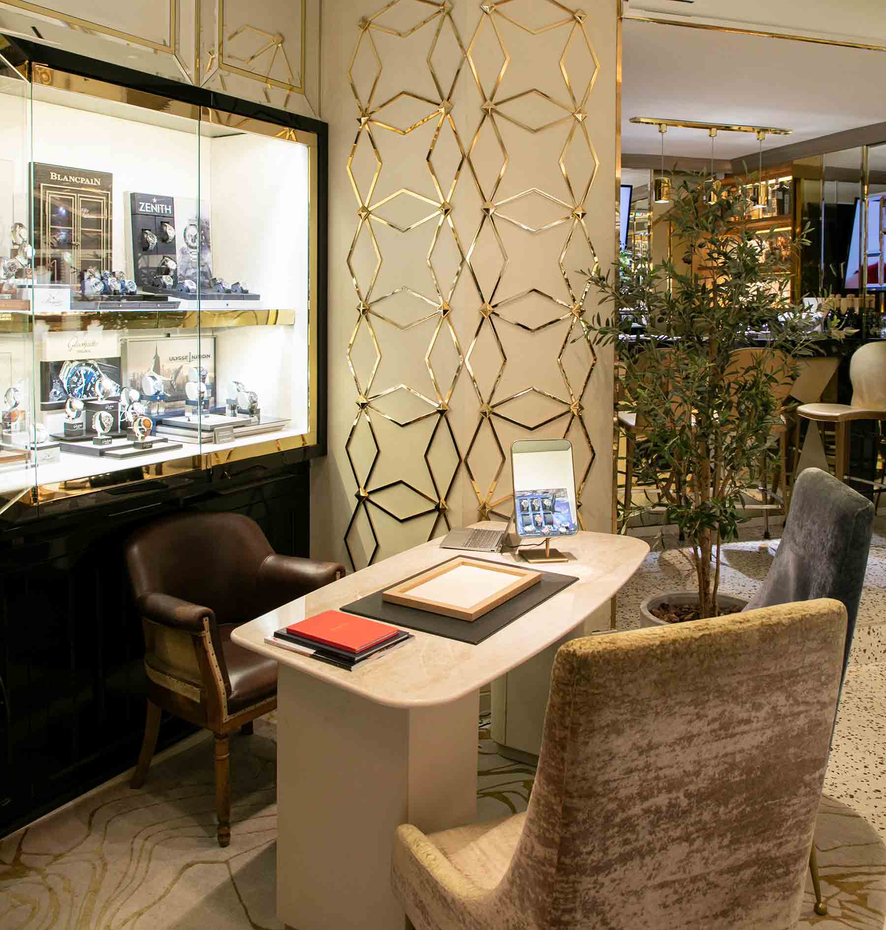 Espacio relojería en joyería RABAT Boutique Barcelona