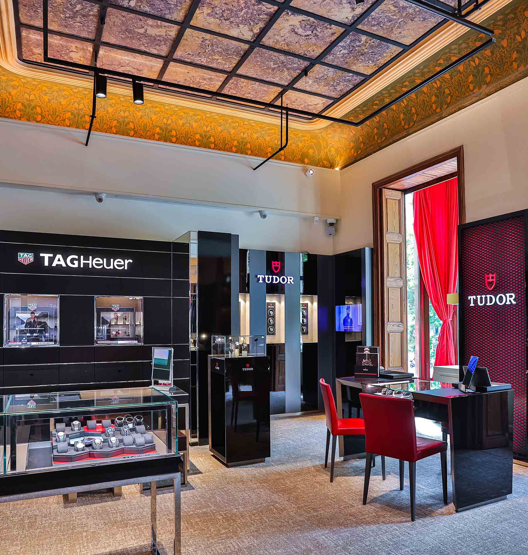 Watches space in RABAT Casa Codina Barcelona jewellery store